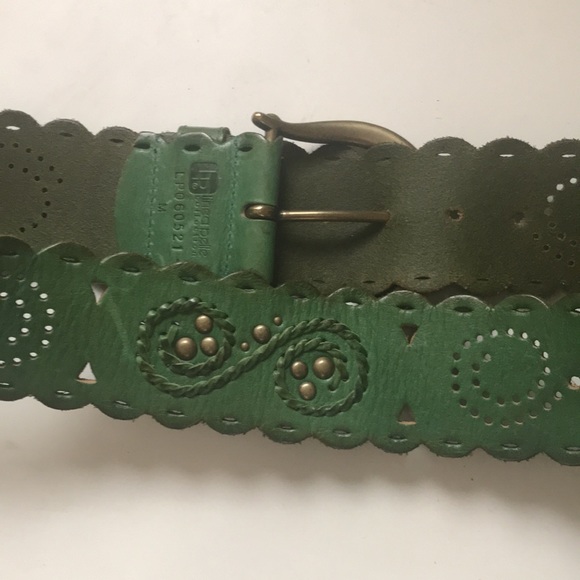 Hand tooled leather belt - Picture 3 of 3